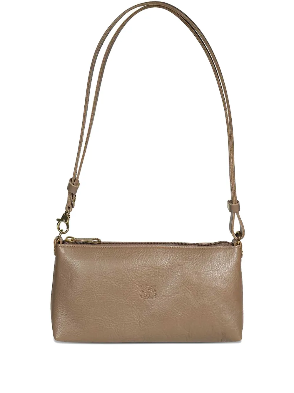 Il Bisonte Adjustable-strap Leather Shoulder Bag In Neutral