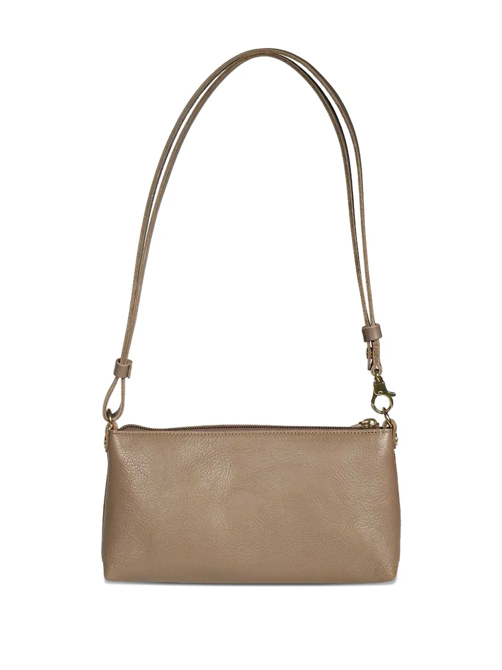 Il Bisonte adjustable-strap leather shoulder bag - Beige