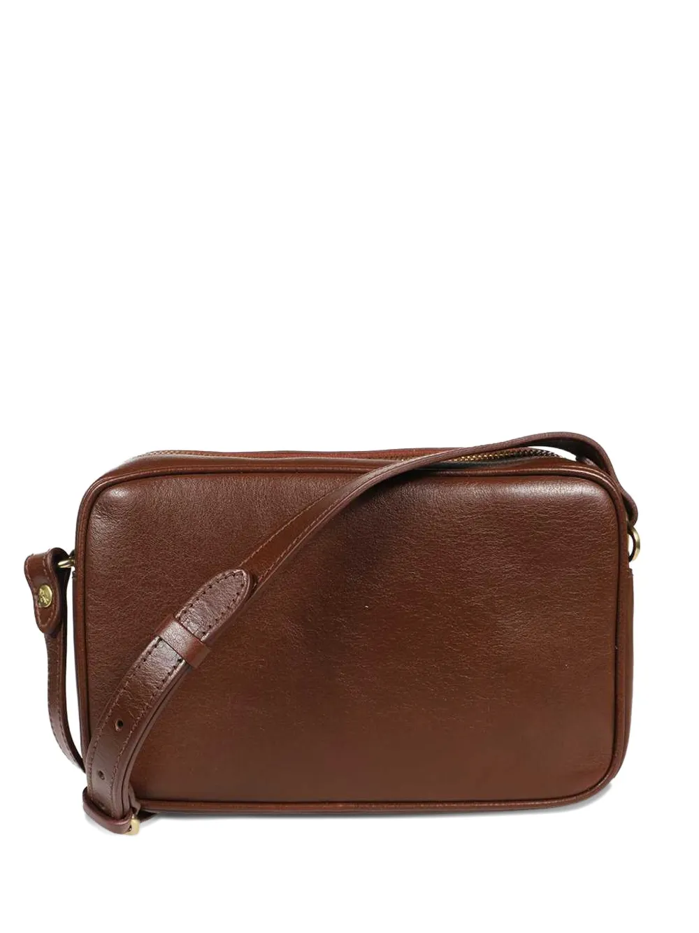 Il Bisonte leather zip-top shoulder bag - Marrone