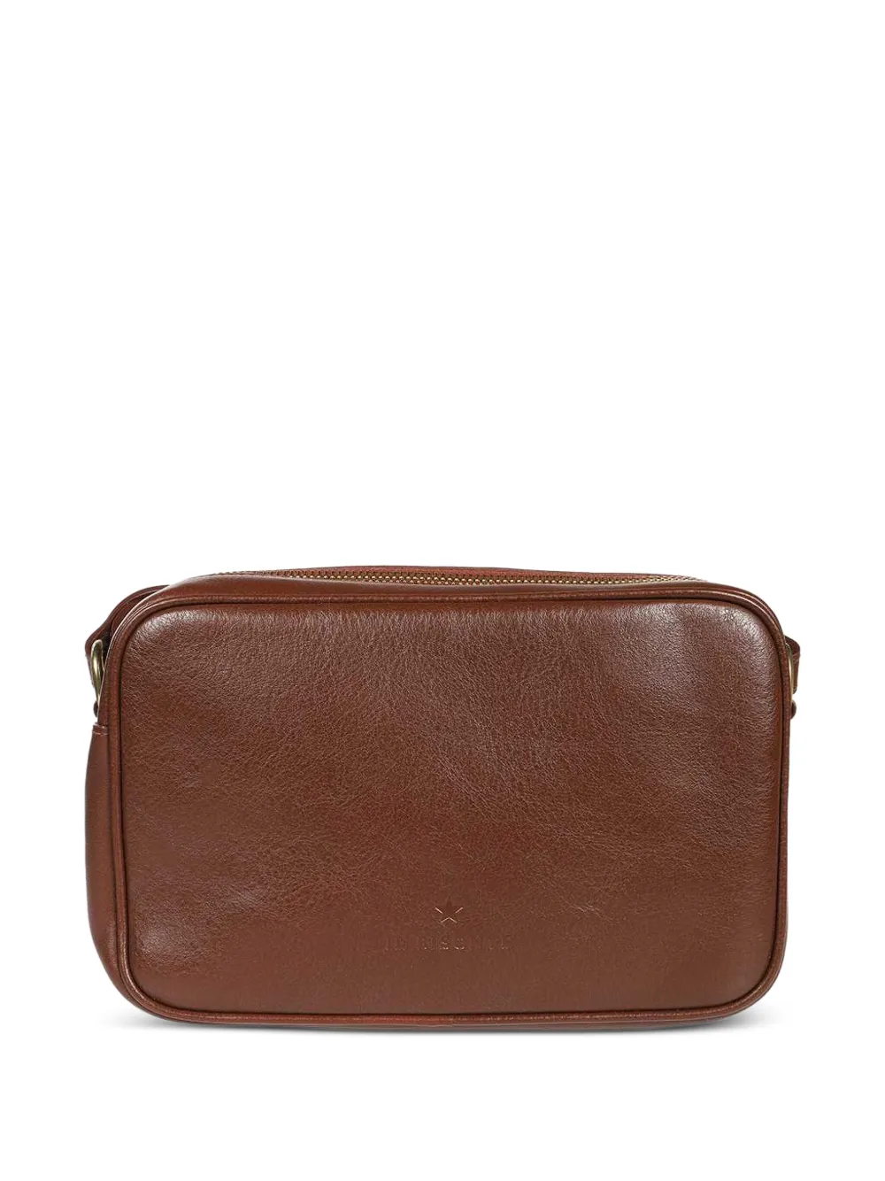 Il Bisonte leather zip-top shoulder bag - Bruin