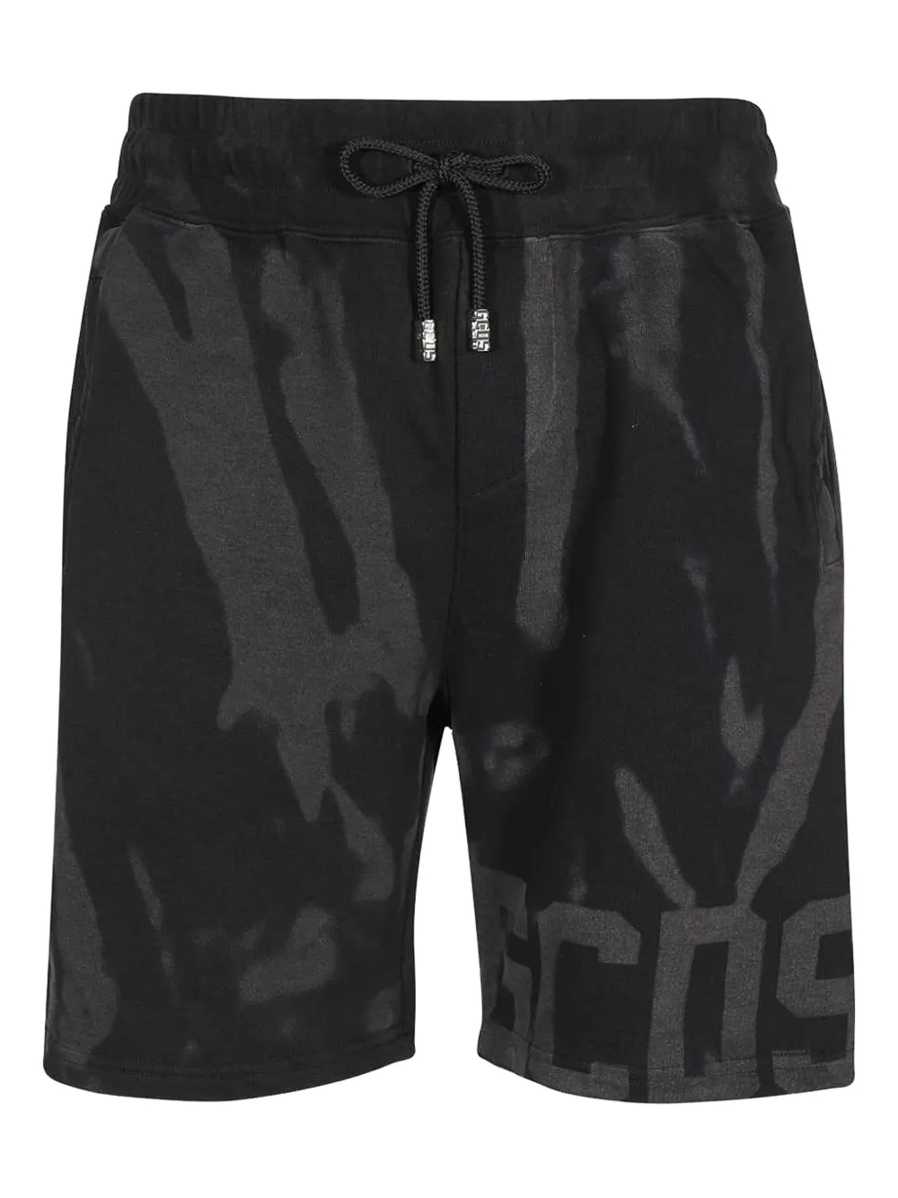 GCDS logo-print track shorts - ブラック GCDS logo-print track shorts - ブラック