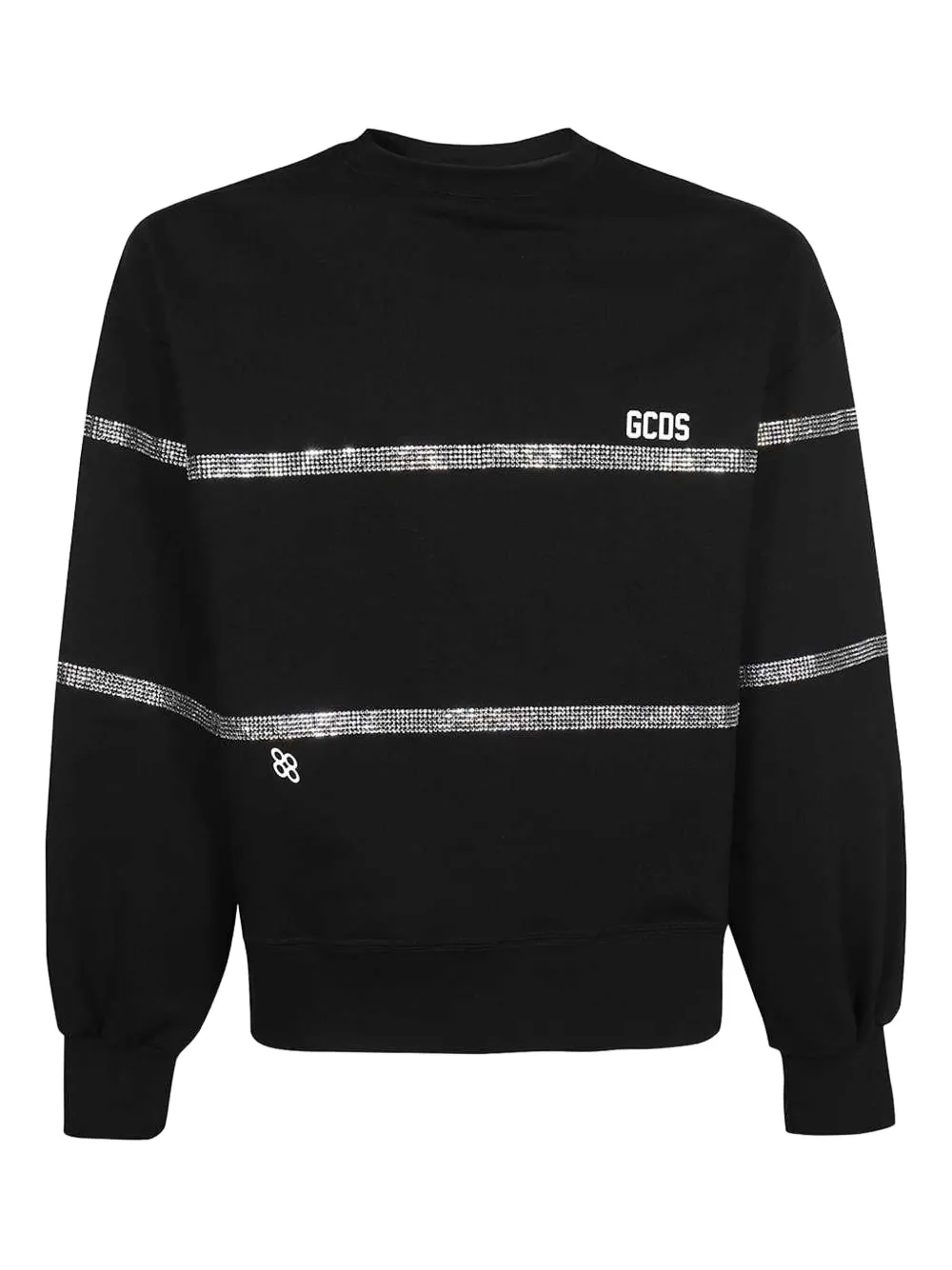 GCDS rhinestone-embellished sweatshirt Zwart