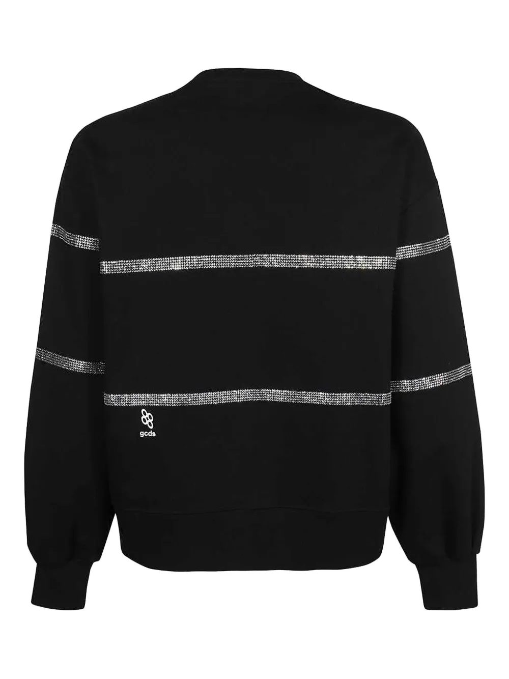 GCDS rhinestone-embellished sweatshirt - Zwart