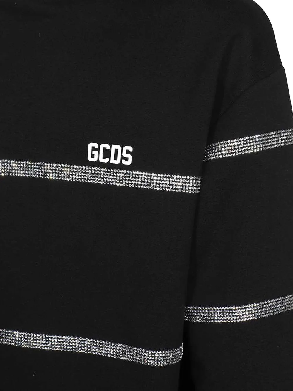 GCDS rhinestone-embellished sweatshirt Zwart