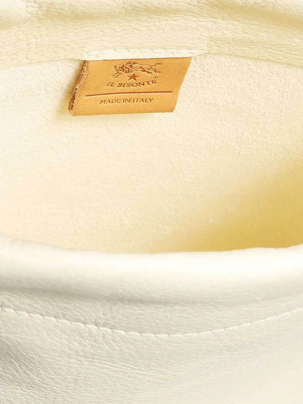 Il Bisonte Leren bucket-tas Beige