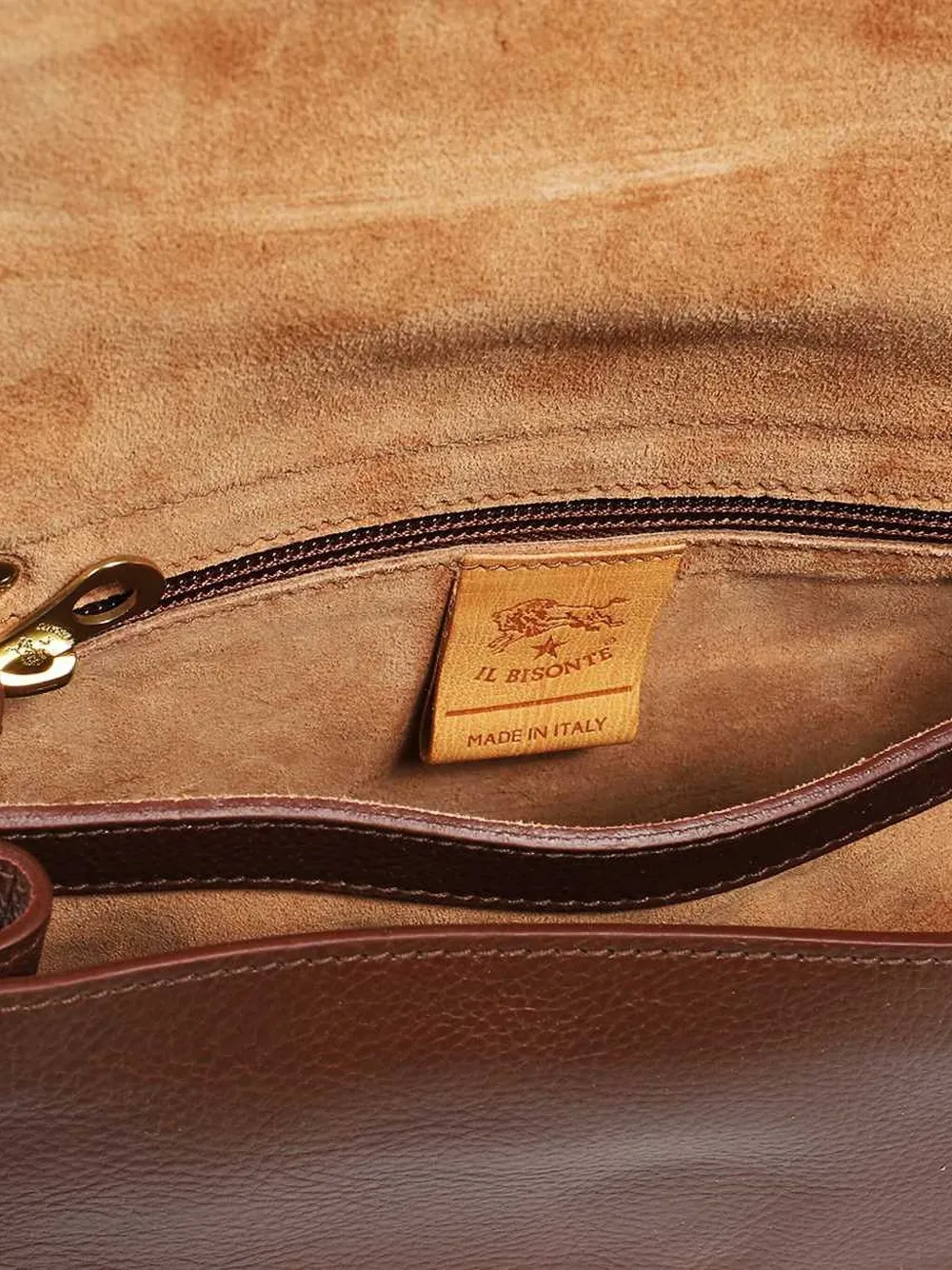 Il Bisonte Mini Buckle-fastening Cross Body Bag In Brown