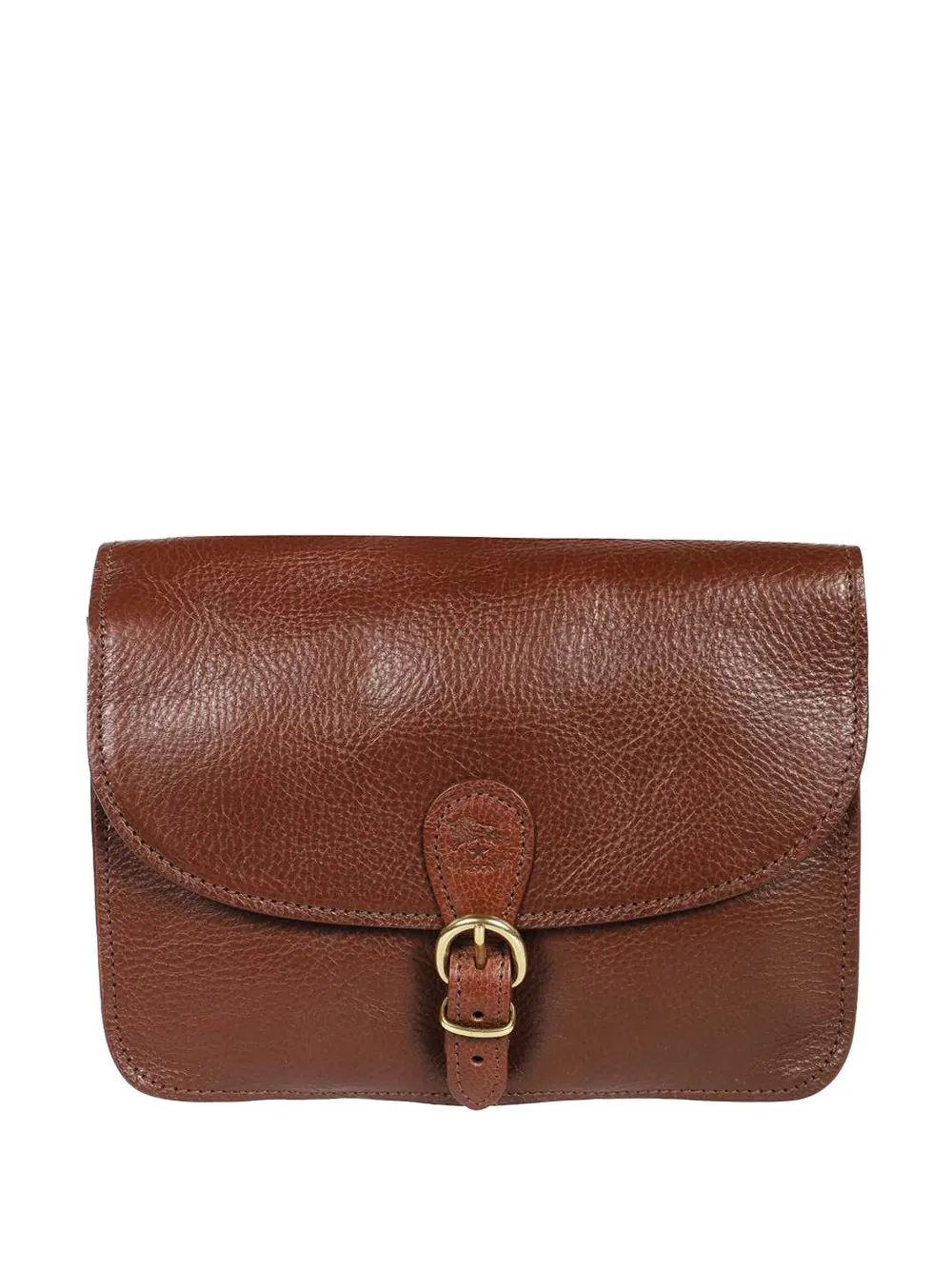 Il Bisonte Mini Buckle-fastening Cross Body Bag In Brown
