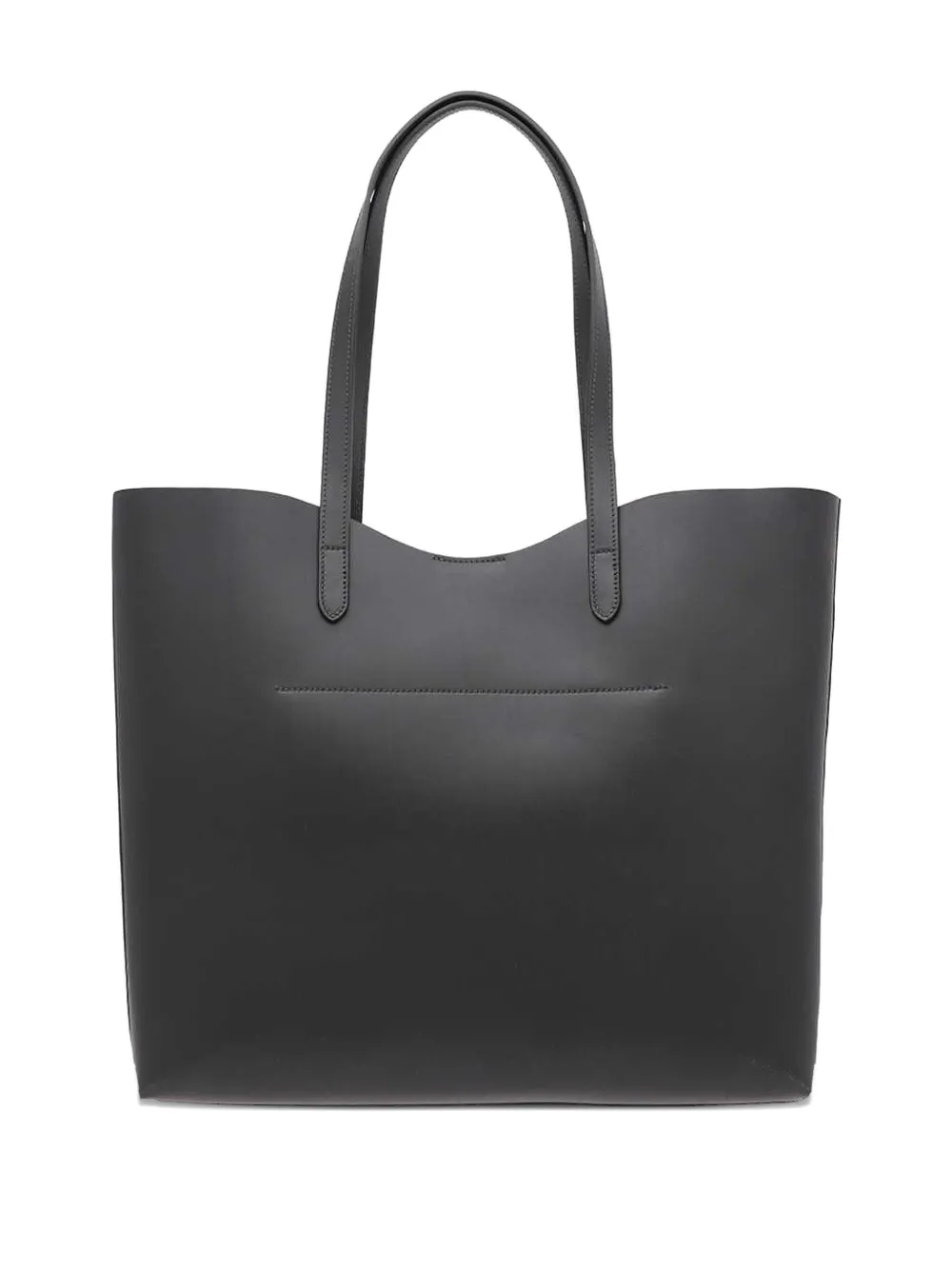 Il Bisonte Roseto Press-fastener Leather Tote Bag In Black