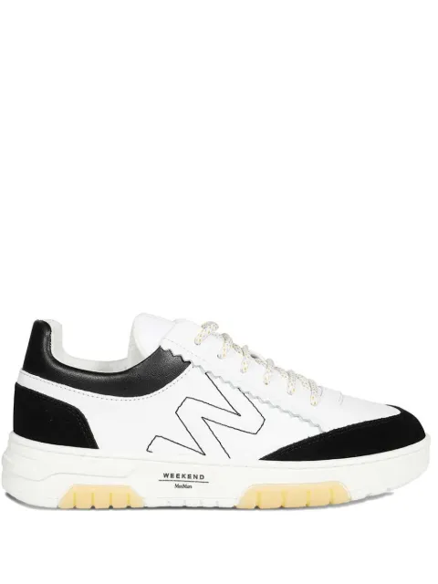 Weekend Max Mara Orlaya leather logo-detail sneakers