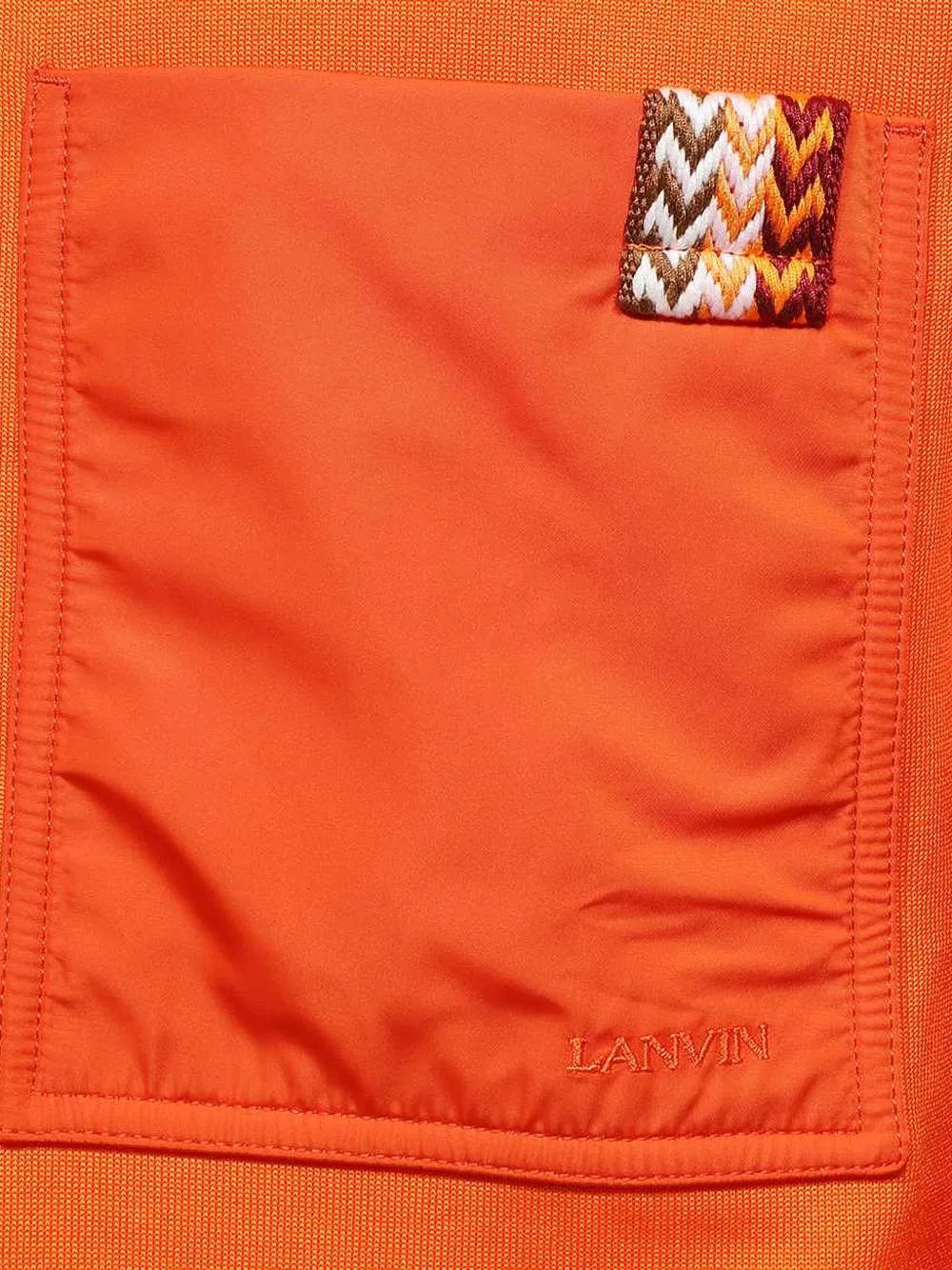 Lanvin pocket crew-neck sweatshirt Oranje