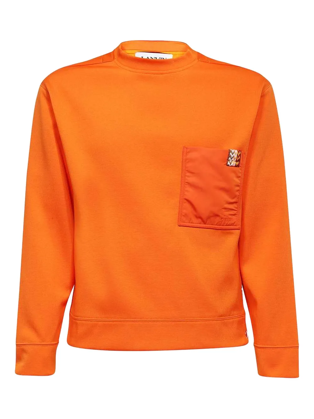 Lanvin pocket crew-neck sweatshirt Oranje