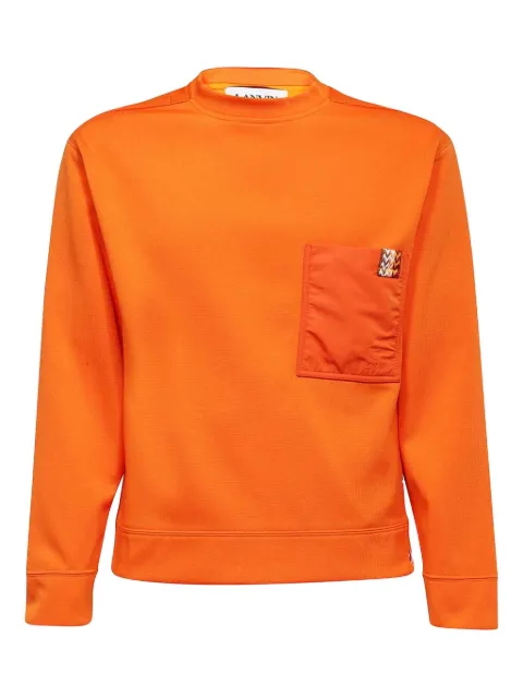 Lanvin pocket crew-neck sweatshirt