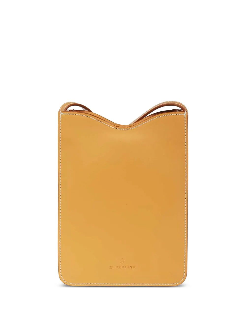 Il Bisonte Roseto leren schoudertas Beige