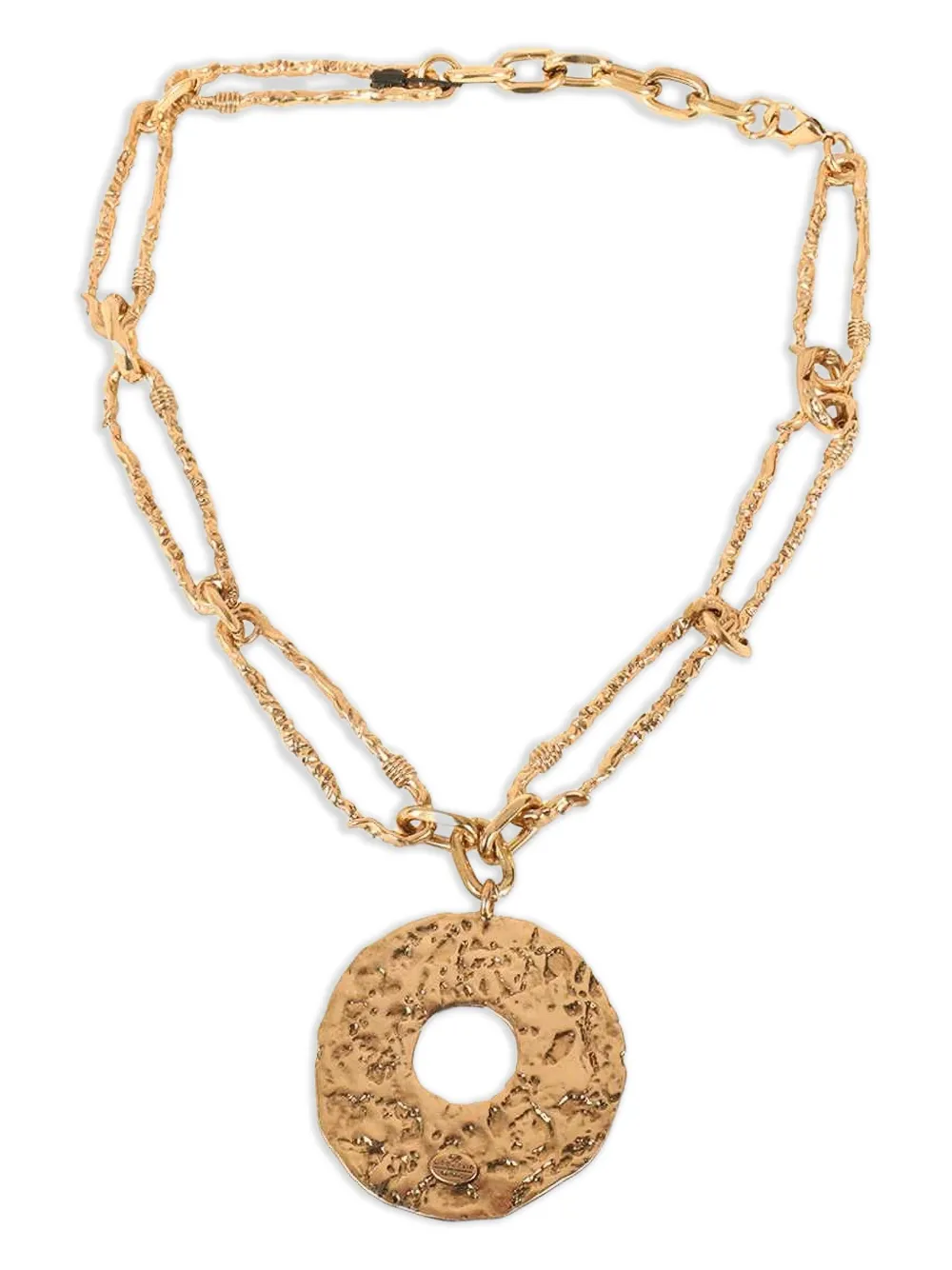 Weekend Max Mara  hammered-circle pendant necklace | Image 2
