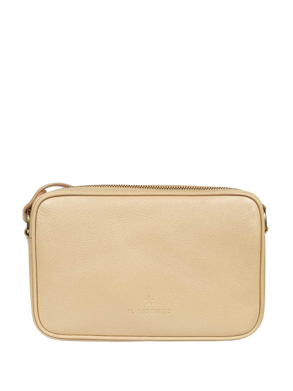 Il Bisonte logo-detail leather cross body bag - Toni neutri
