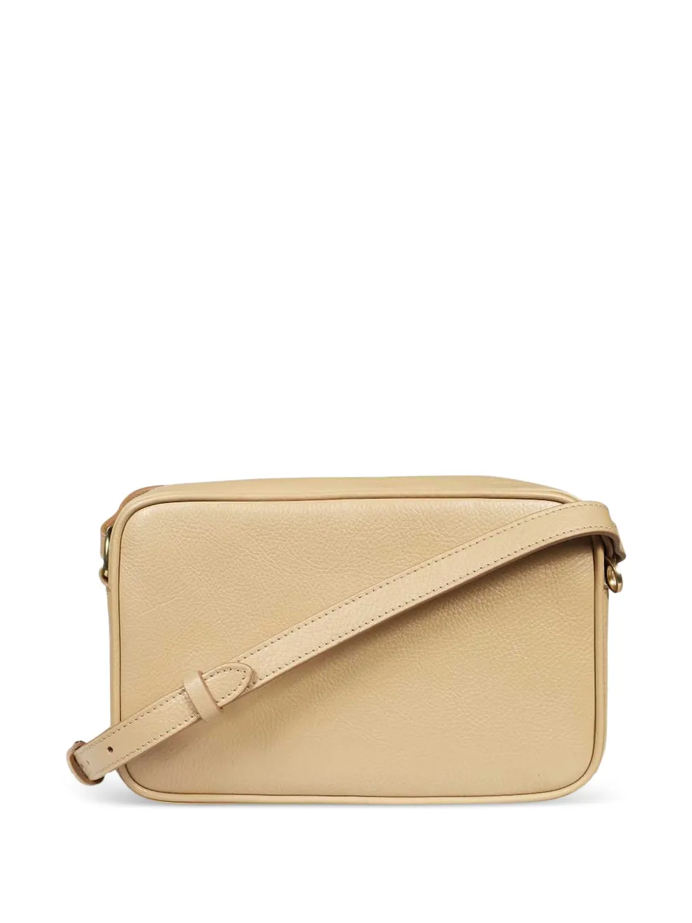 Il Bisonte Leren crossbodytas Beige