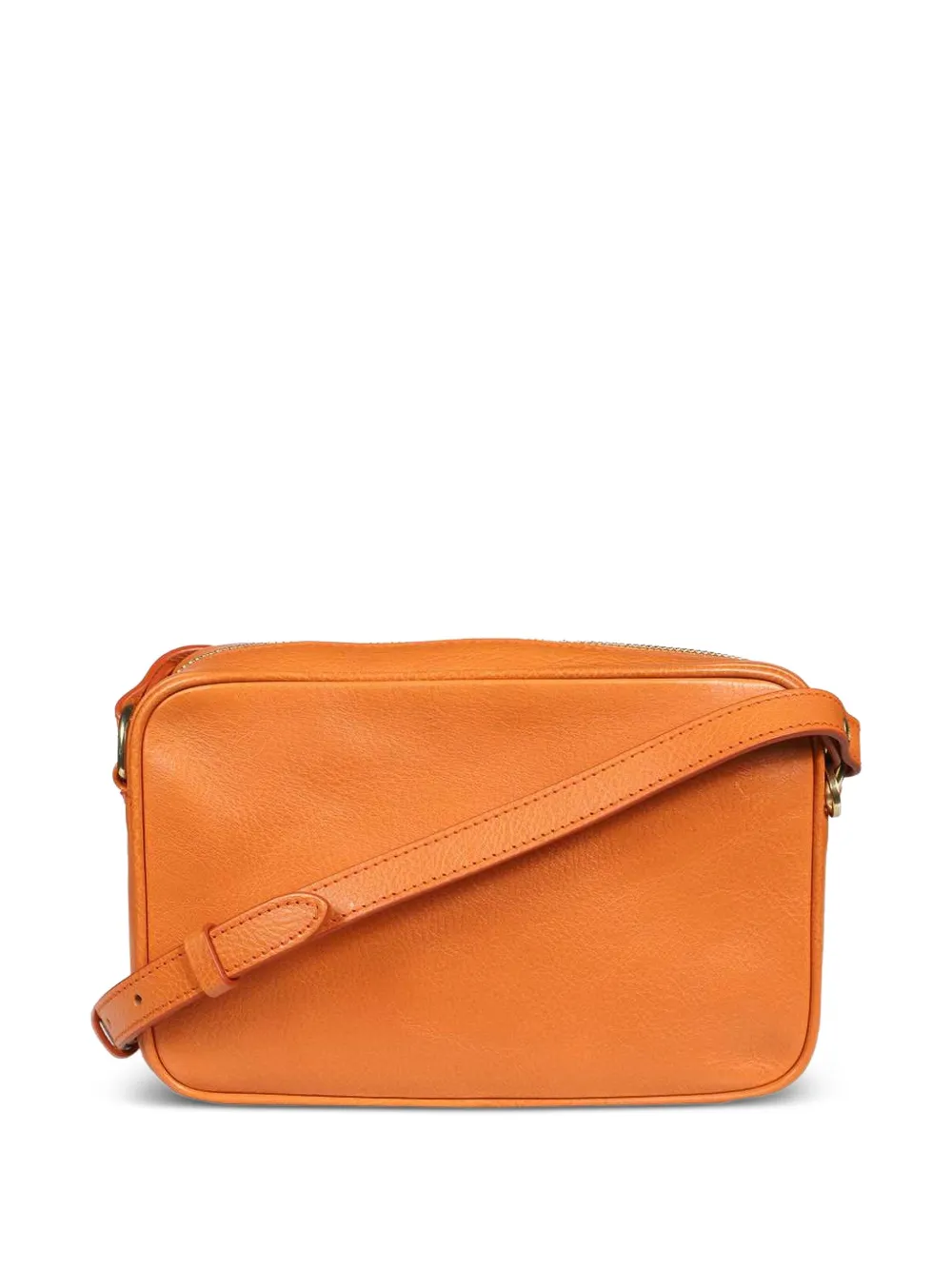 Il Bisonte Oliveta leren crossbodytas Bruin