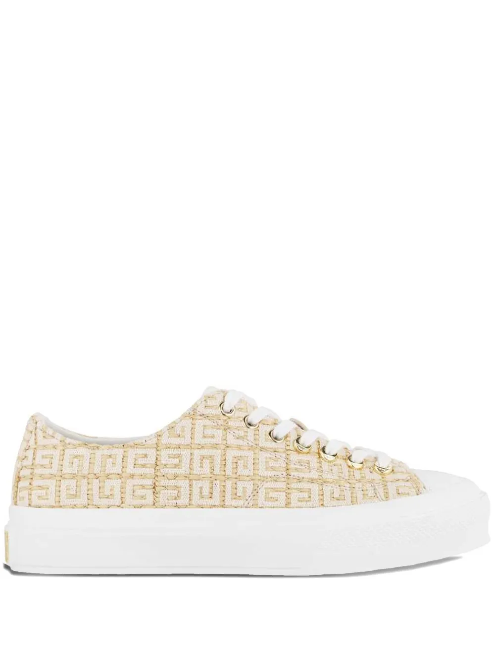 Givenchy 4G-pattern platform sneakers Neutrals