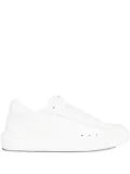 MSGM logo-detail leather sneakers - White