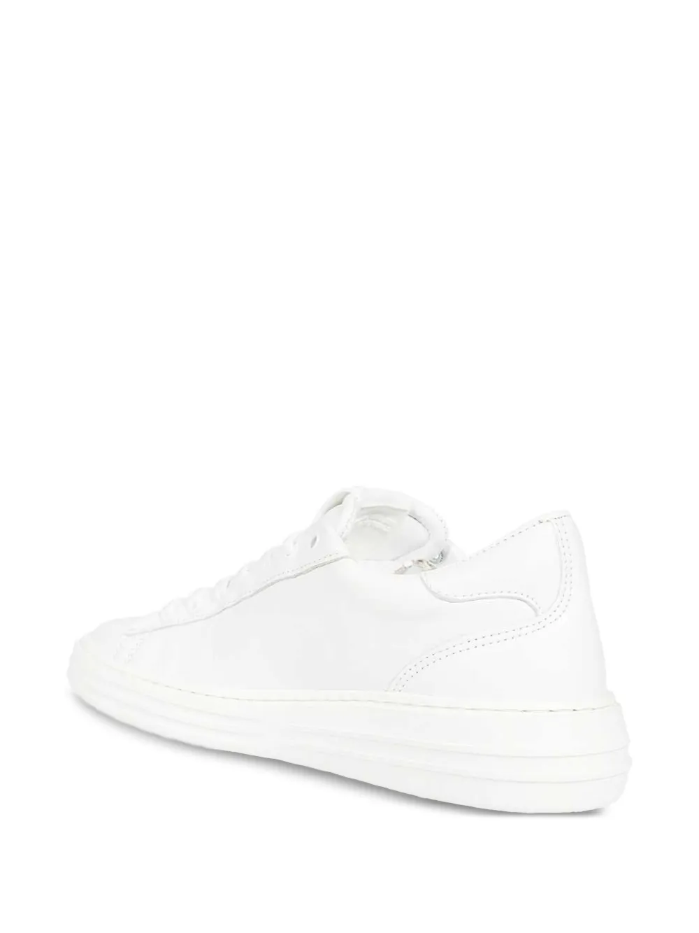 MSGM logo-detail leather sneakers White