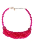 Weekend Max Mara beaded necklace - Pink