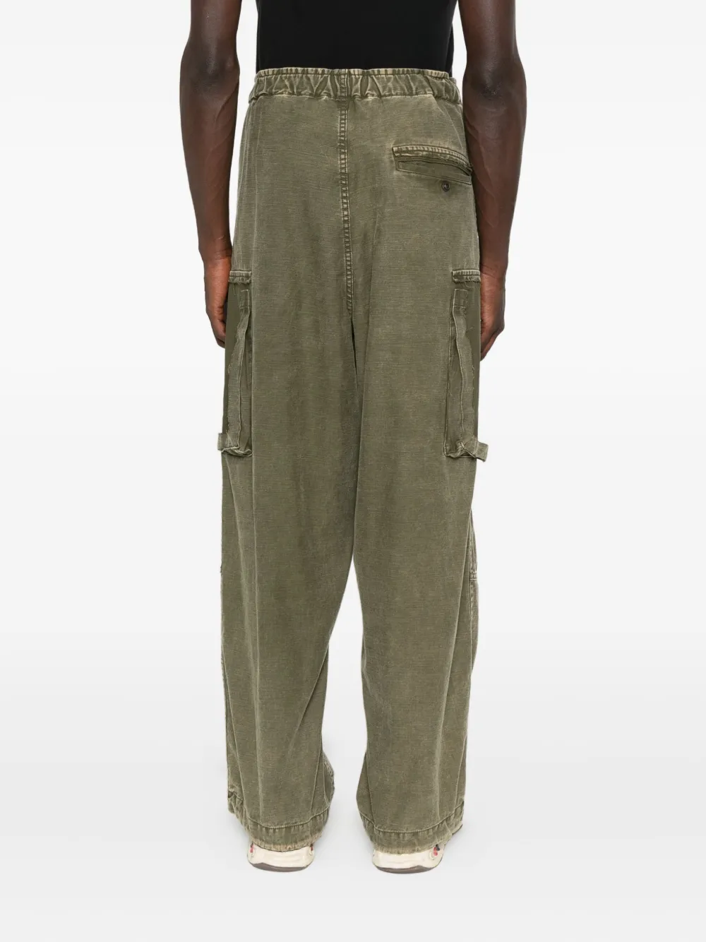 Maison MIHARA YASUHIRO Cargo broek met trekkoord Groen
