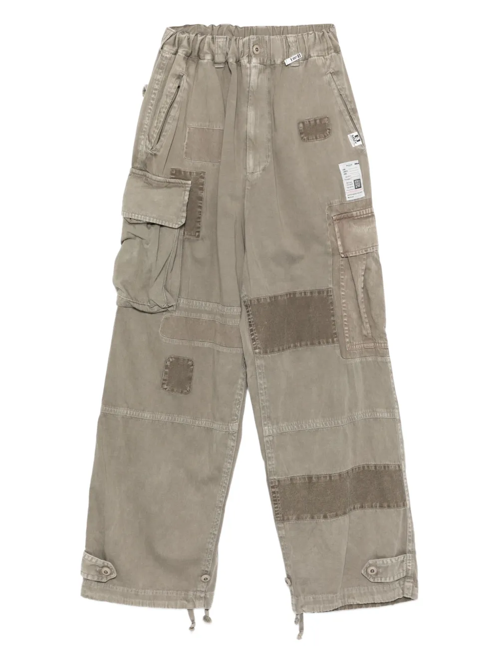 Maison MIHARA YASUHIRO cotton cargo trousers - グレー Maison MIHARA YASUHIRO cotton cargo trousers - グレー