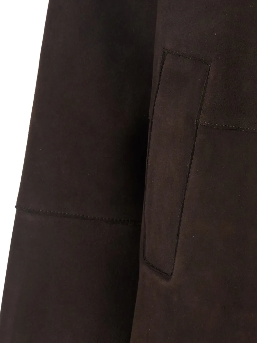 P.A.R.O.S.H. Suède jack met knoopsluiting Bruin