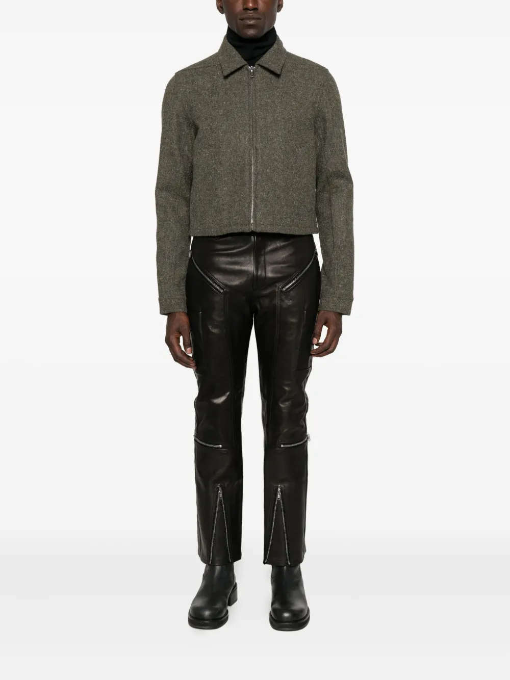 Rick Owens Broek met rits-detail - Zwart