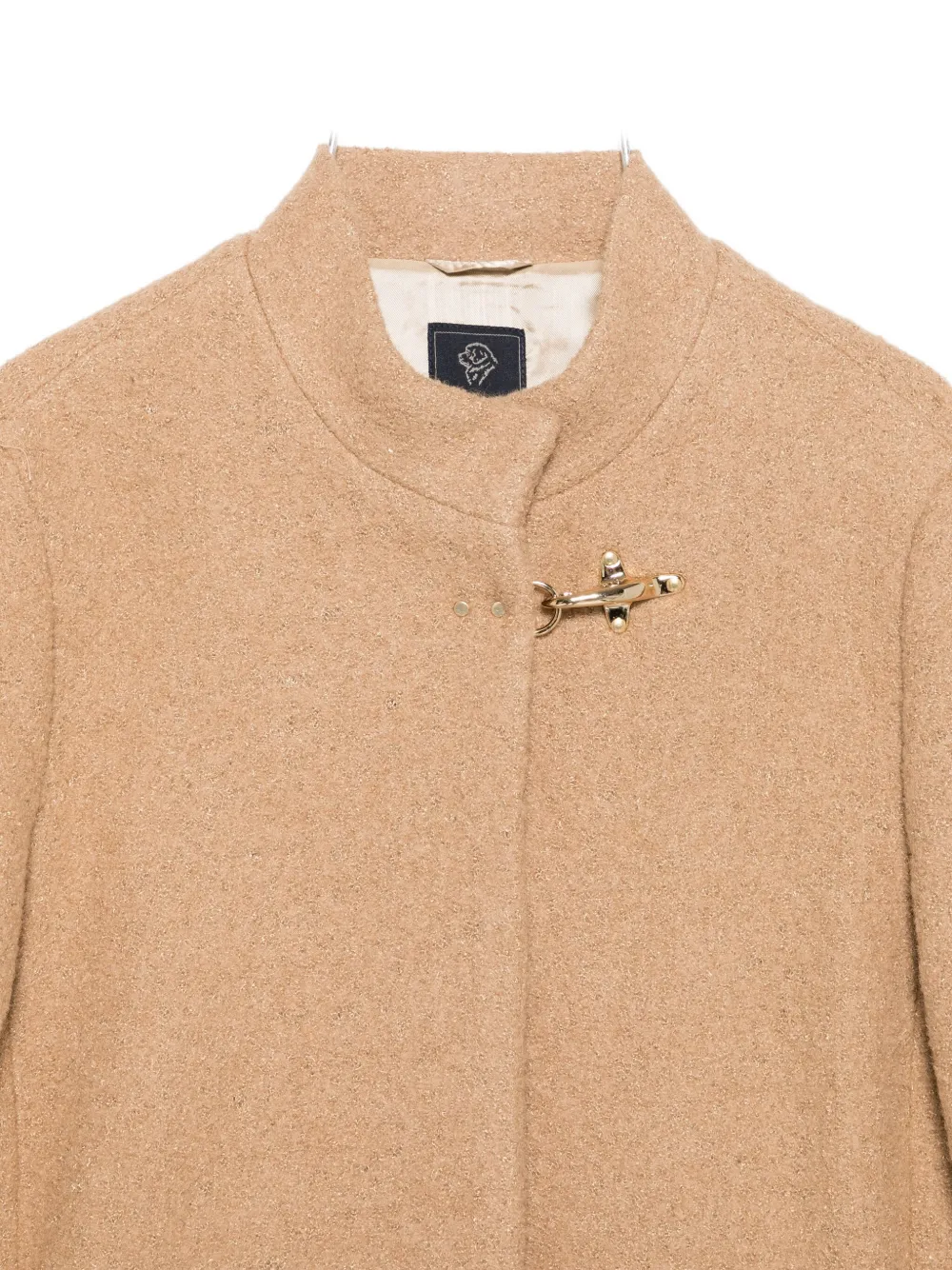 Fay Toggle-fastening Coat In Brown