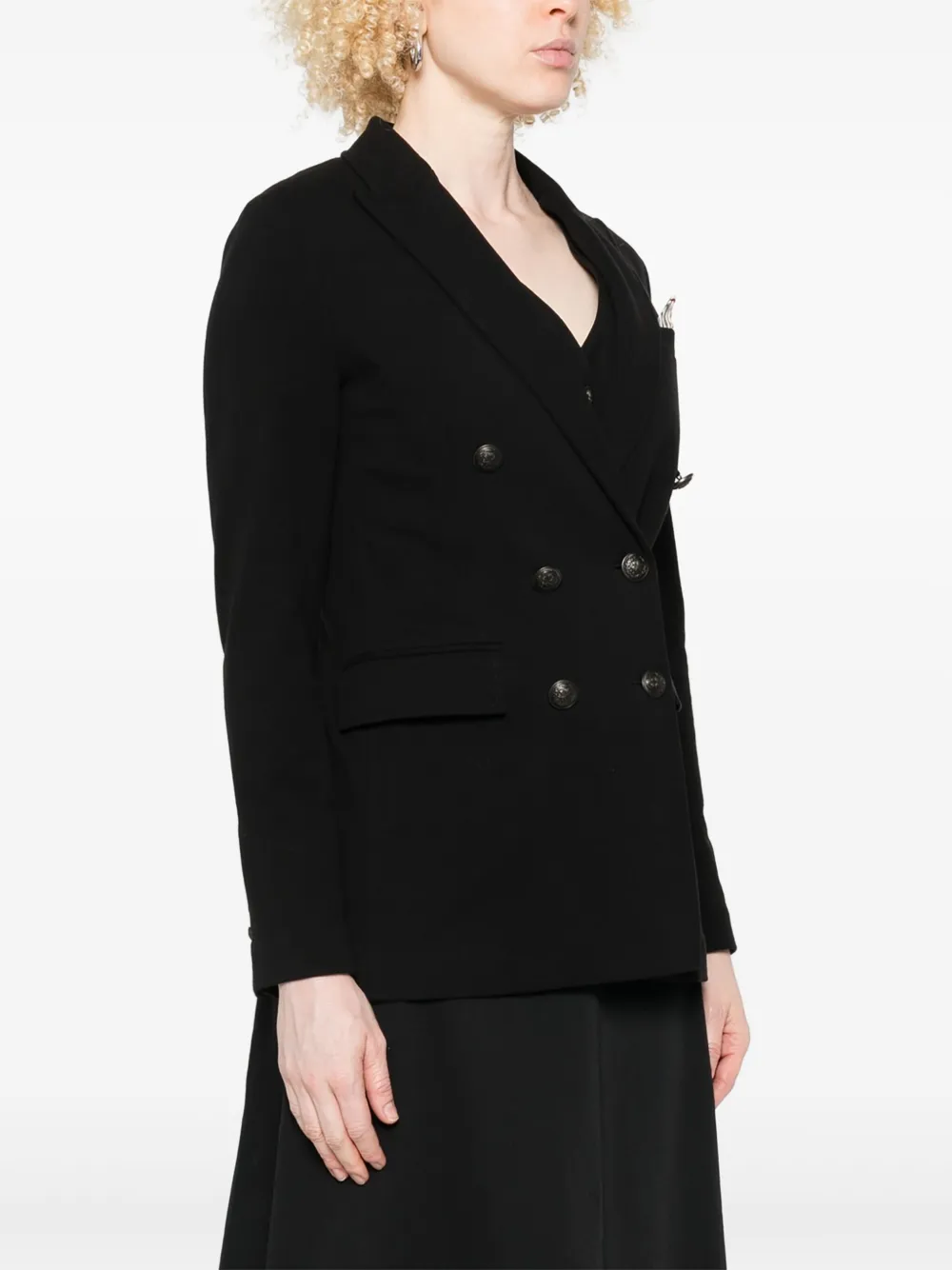 Circolo 1901 Blazer met dubbele rij knopen Zwart