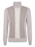 Gran Sasso cable-knit turtleneck sweater - Neutrals