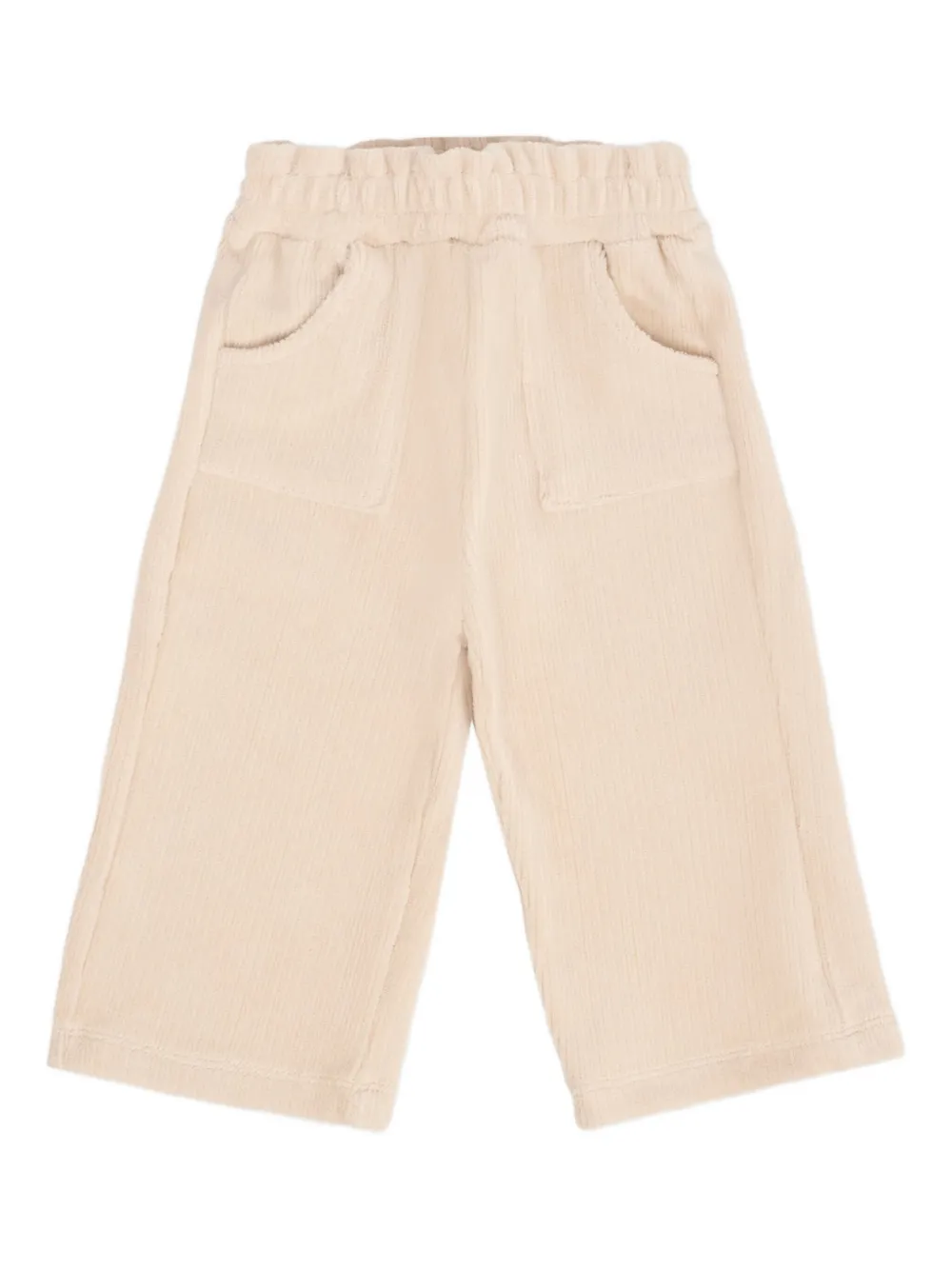 Mayoral elasticated-waistband corduroy trousers Beige