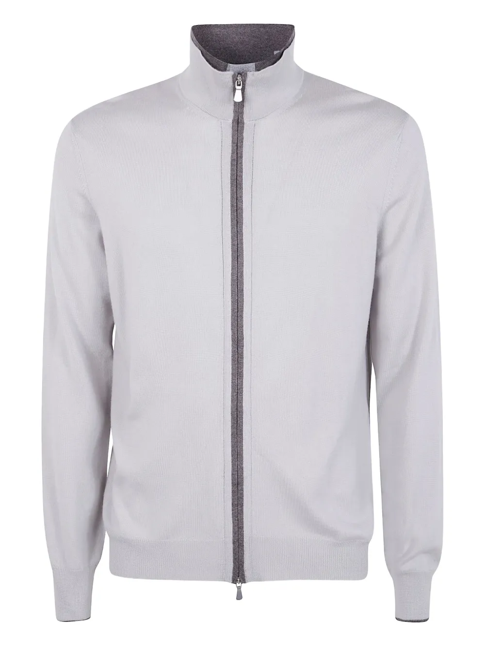 Gran Sasso high-neck zip-up cardigan | Grey | Image 1