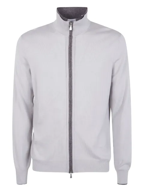 Gran Sasso high-neck zip-up cardigan