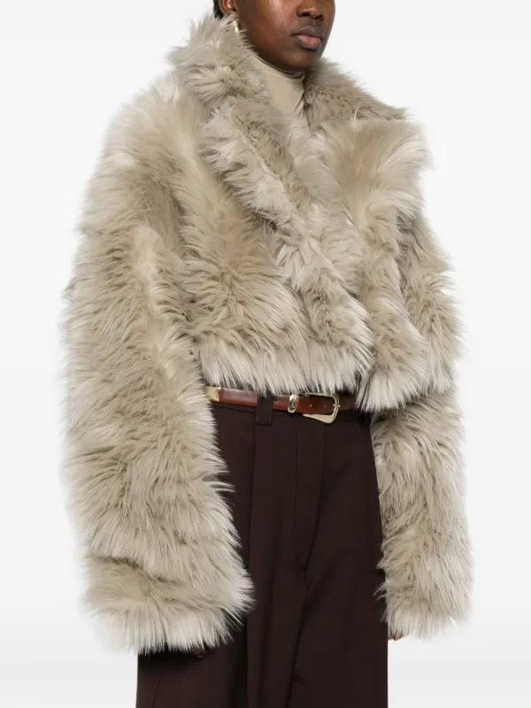 【The Barnnet】ザバーネット クロップドエコファージャケット The Barnnet Patine Cropped EcoFur Jacket - メルカリ