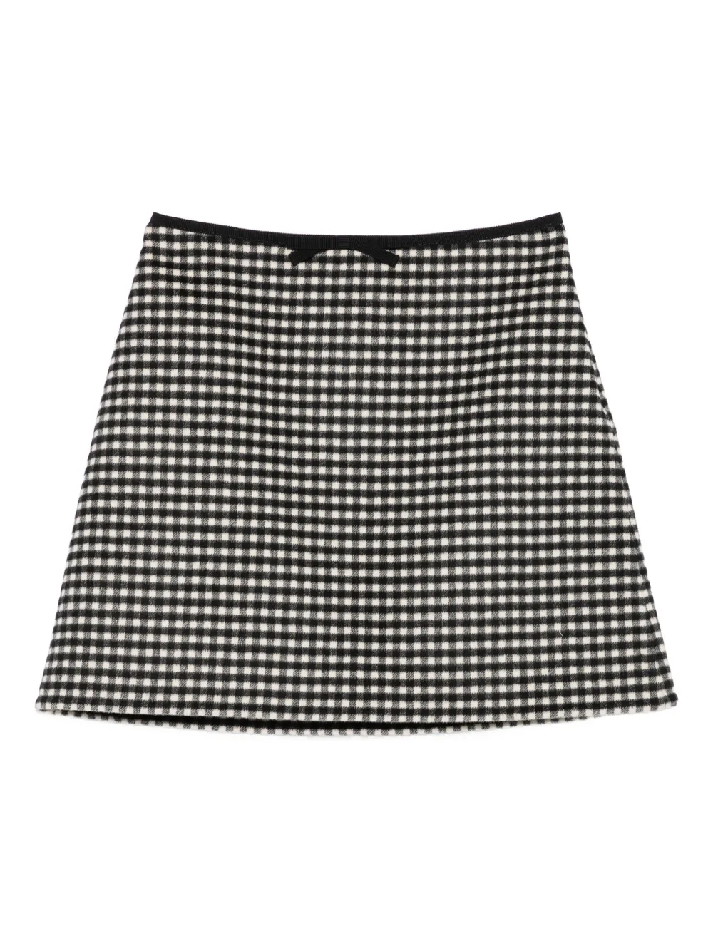 Valentino Garavani Mini-rok met gingham ruit Zwart