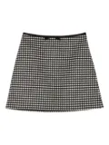 Valentino Garavani gingham mini skirt - Black