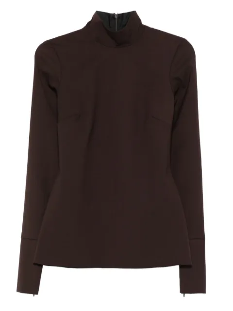 THELATEST high-neck long-sleeve blouse