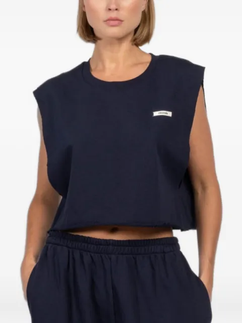 FREEDÉR Soft raw-edge tank top