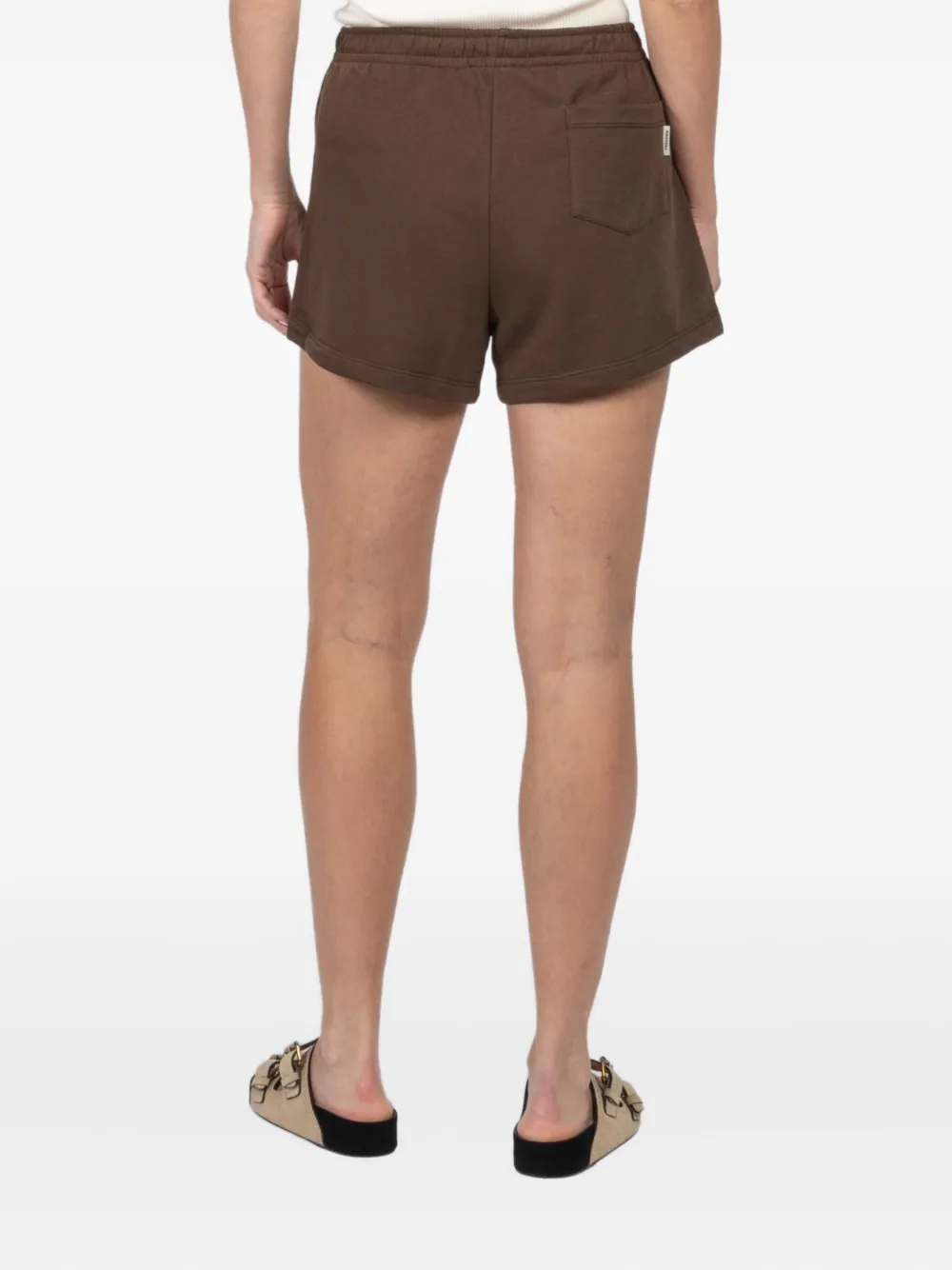 Freedér Elastic-waistband Jersey Shorts In Brown