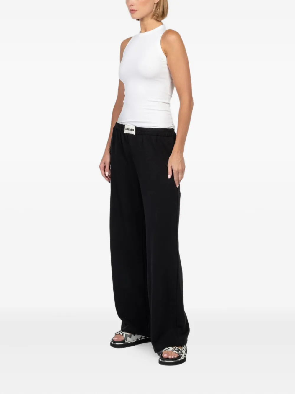 FREEDÉR Trainingsbroek met elastische tailleband Zwart