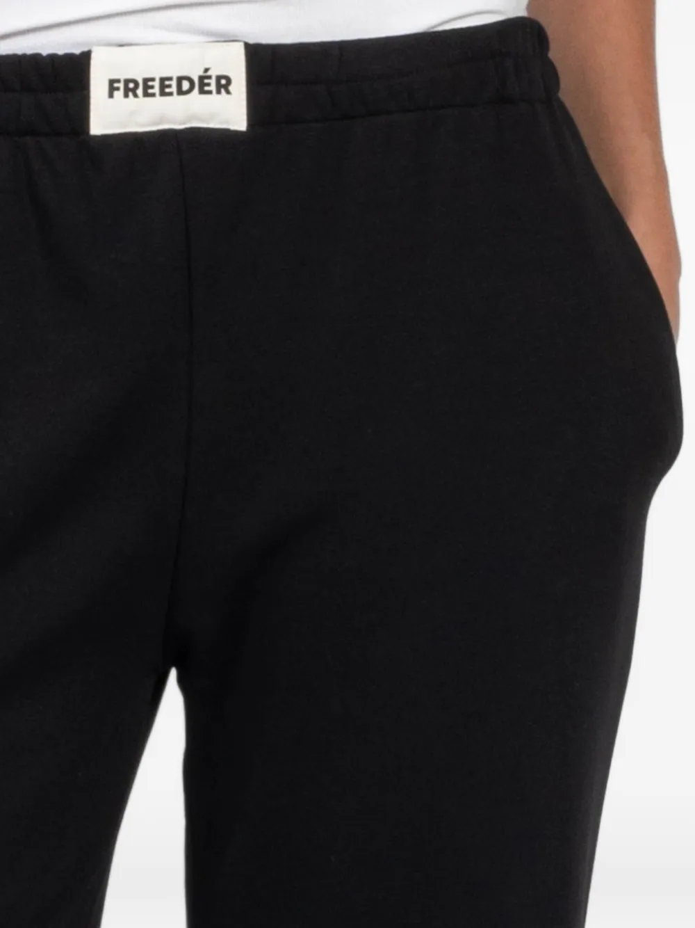 FREEDÉR Trainingsbroek met elastische tailleband Zwart