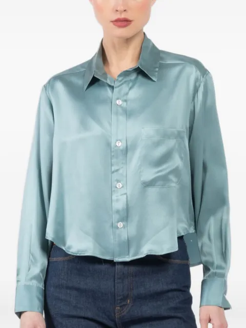 CISSA satin pocket shirt