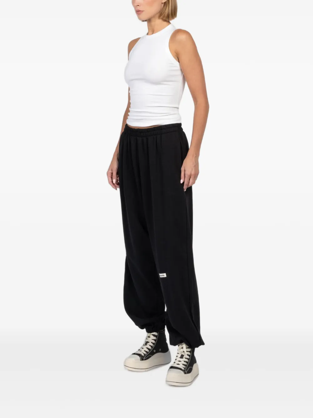 FREEDÉR Joggingbroek met logopatch Zwart