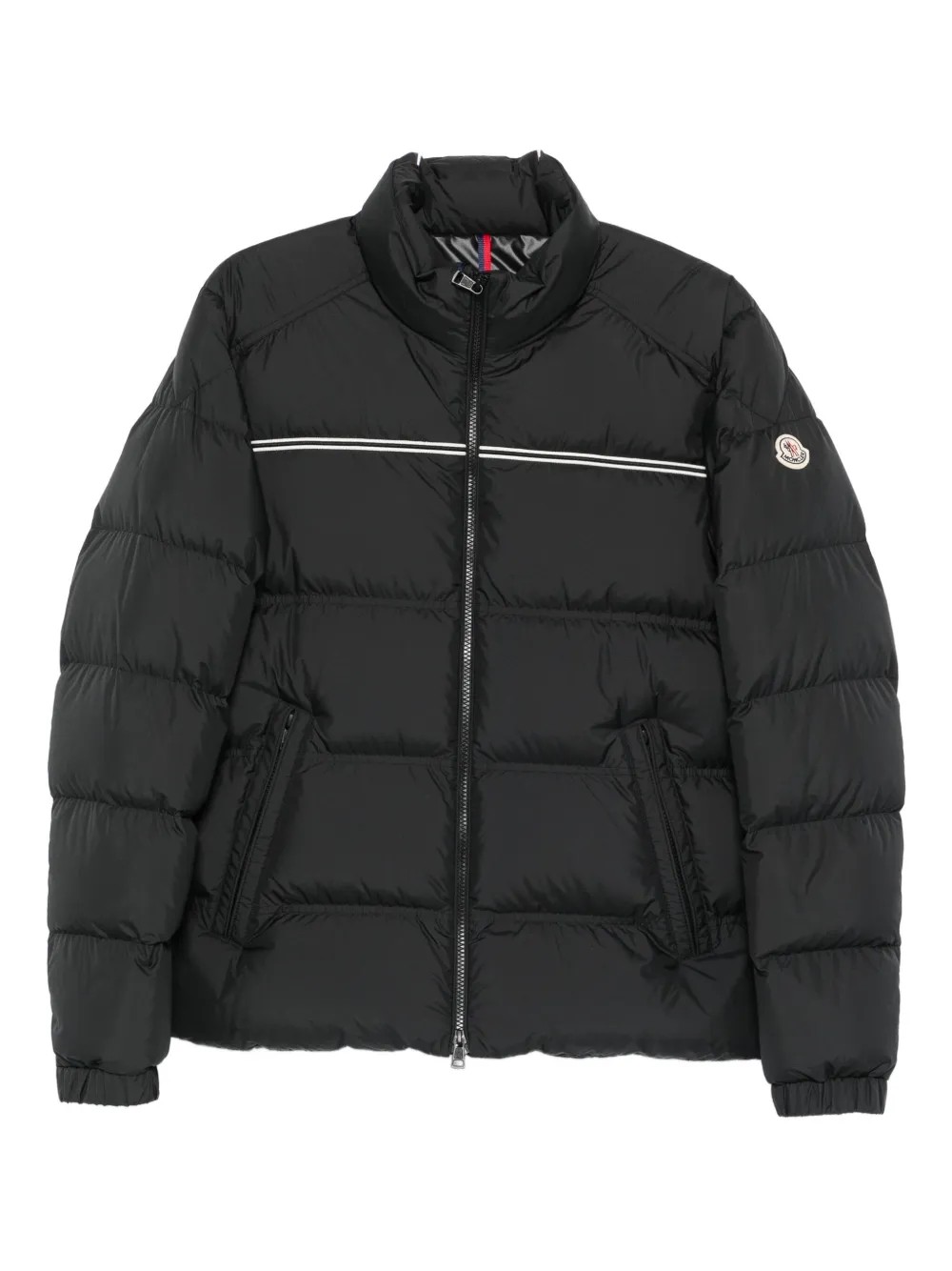 Moncler Gewatteerd jack met logopatch Grijs