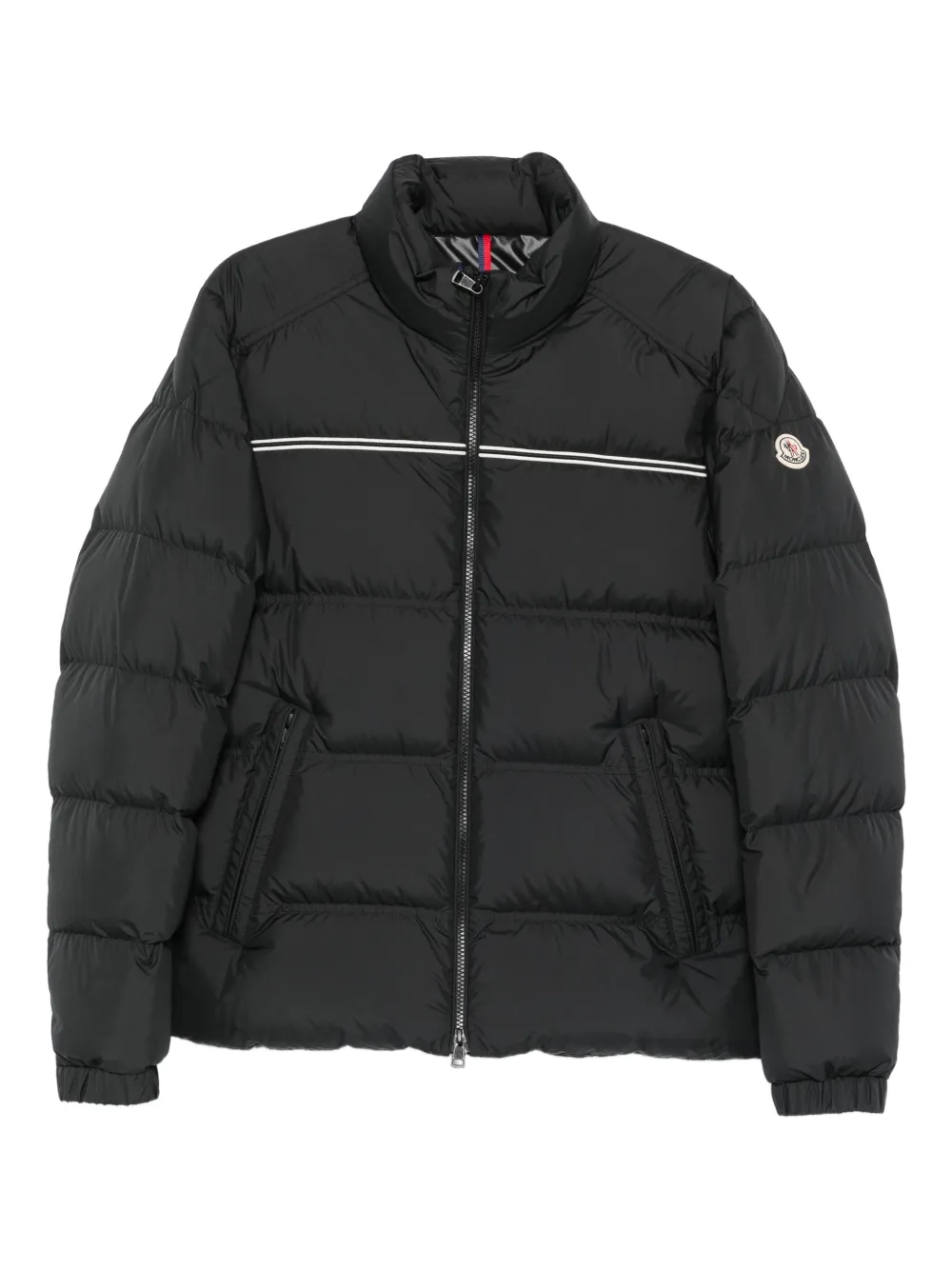 Moncler Gewatteerd jack met logopatch Grijs