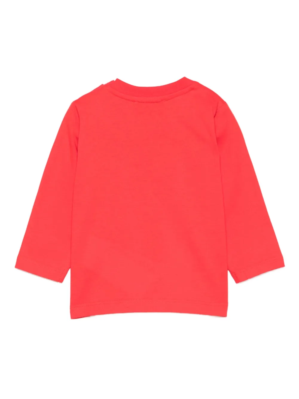 Moschino Kids Top met lange mouwen en logo Rood