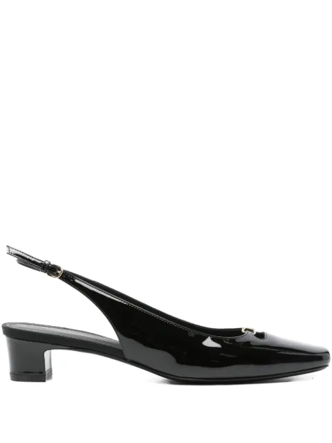 Ferragamo Pre-Owned 40mm cut-out slingback pumps