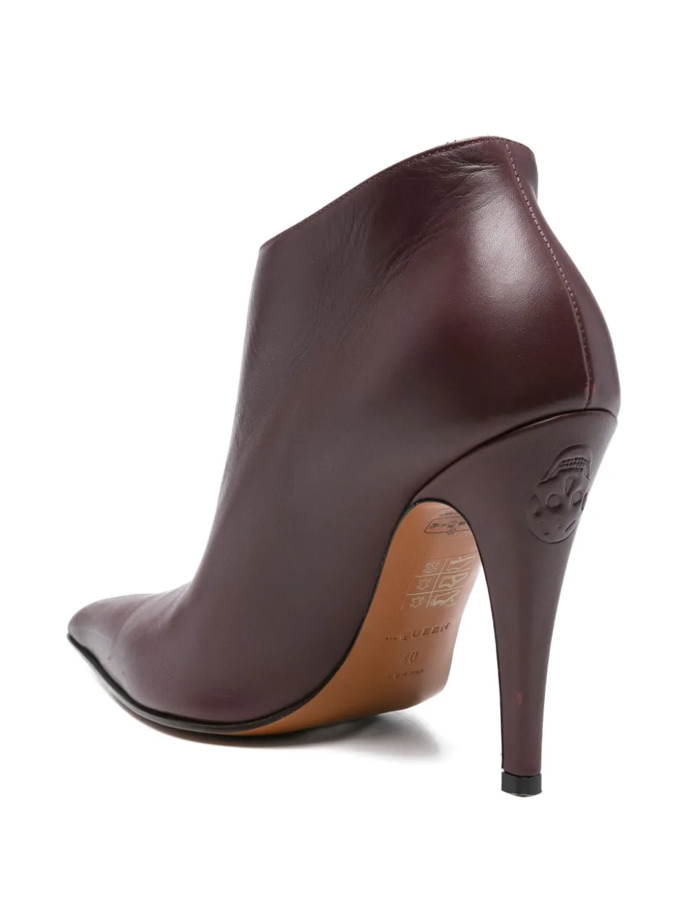 Pre-owned Alexander Mcqueen 115mm Birdee Heeled Pumps In Red